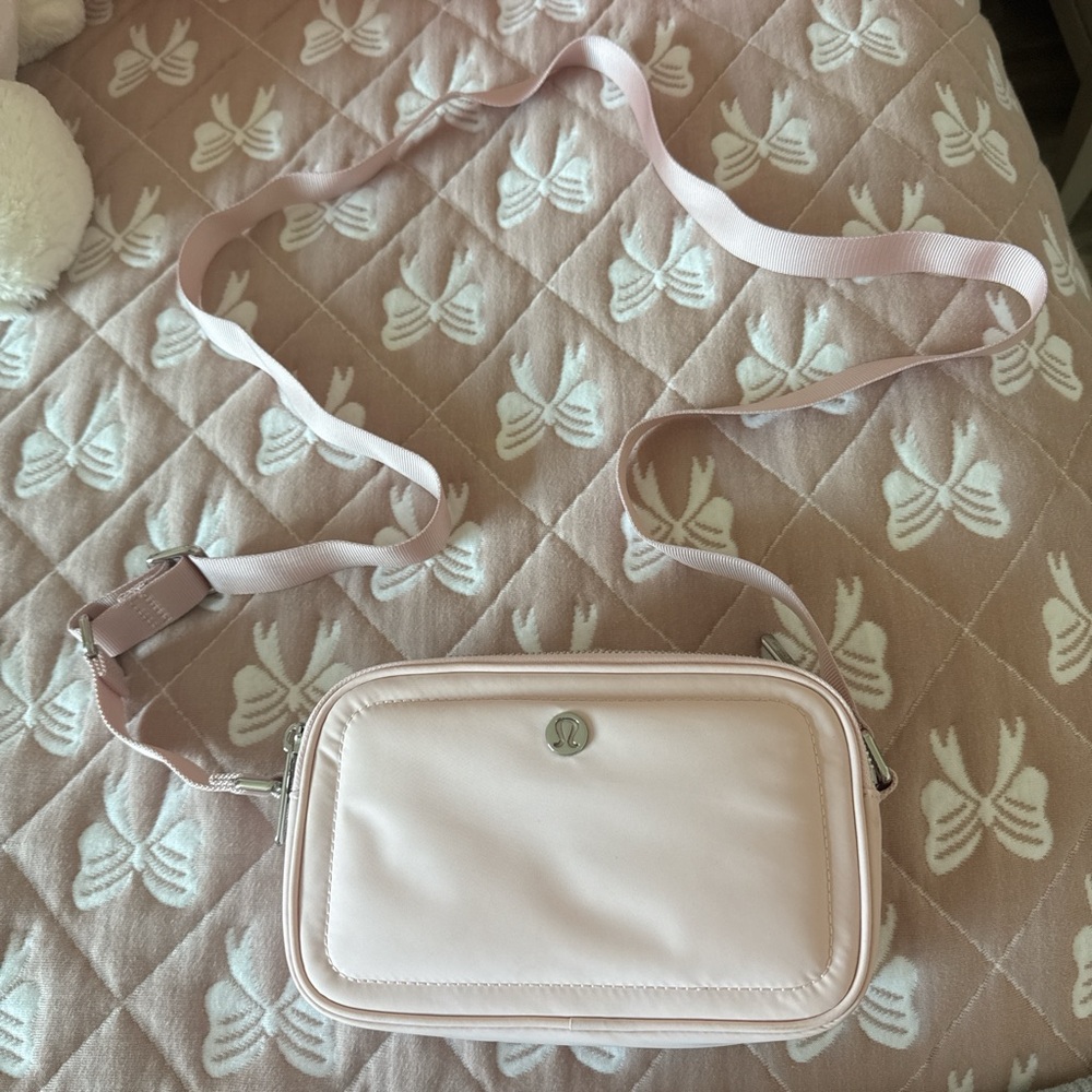 Lululemon Athletica Pink Quilted Crossbody Bag
